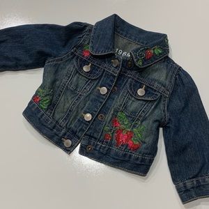 Baby Gap Embroidered Denim Jacket